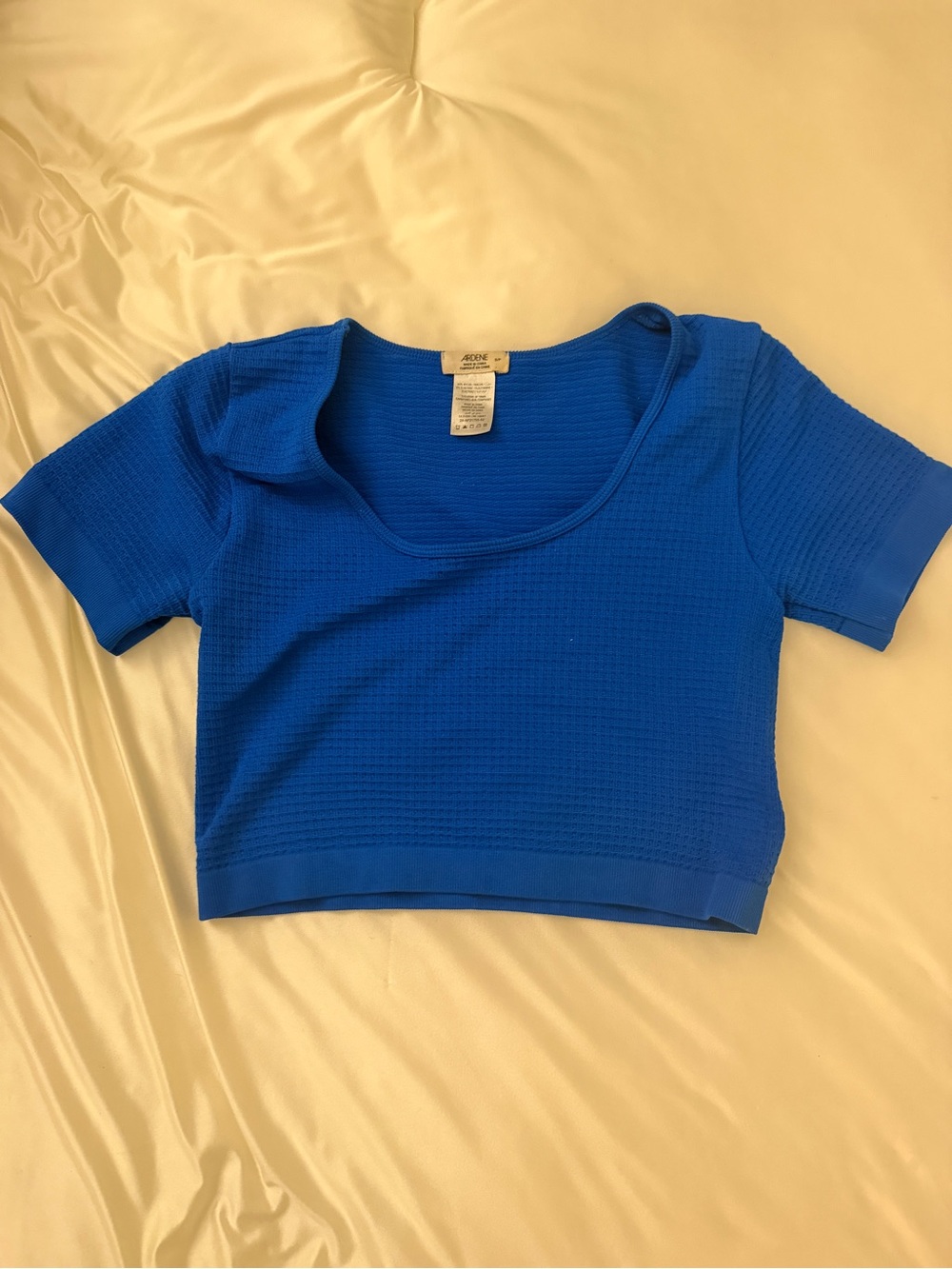 Ardene Royal Blue Scoop Neck Crop Top
